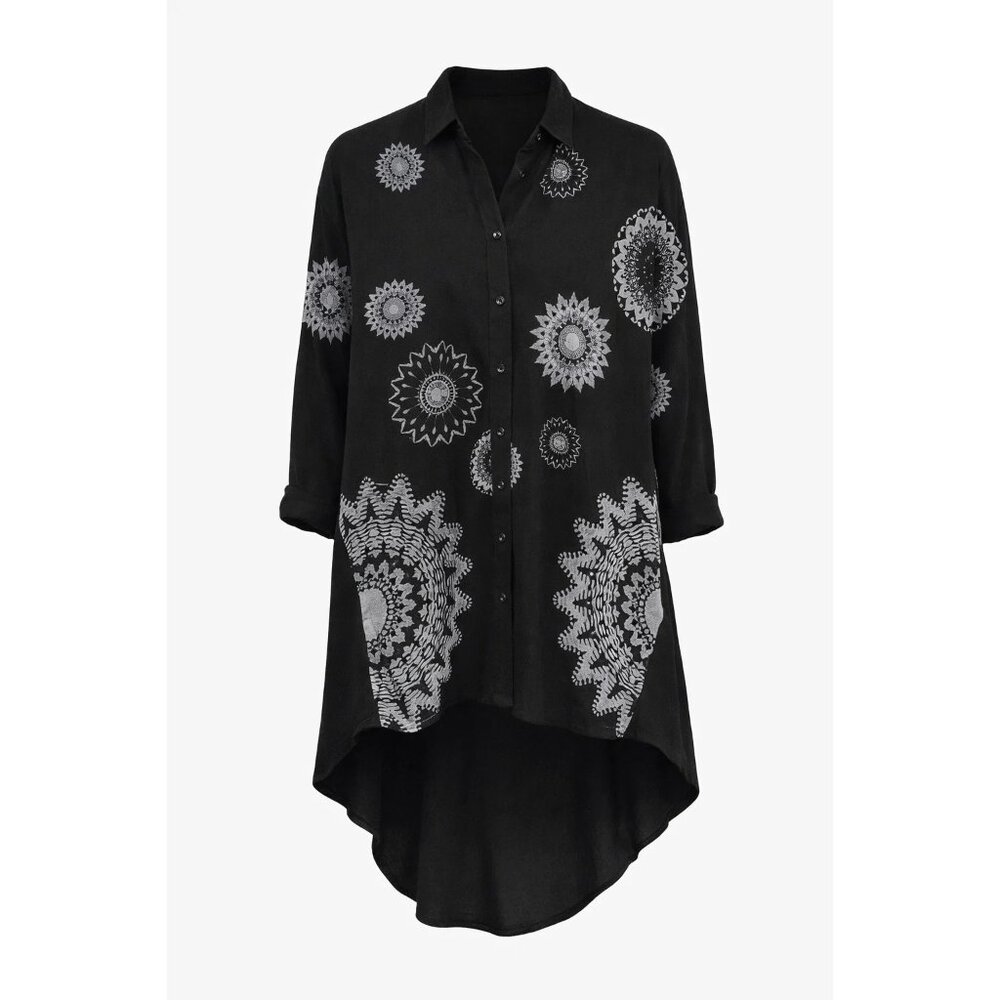 Desigual size XS Cam Paula Button Blouse NEW  Designed in Spain